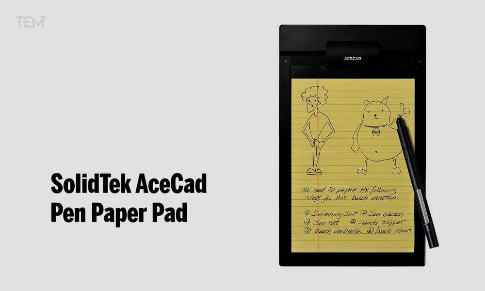  SolidTek AceCad Pen Paper Pad