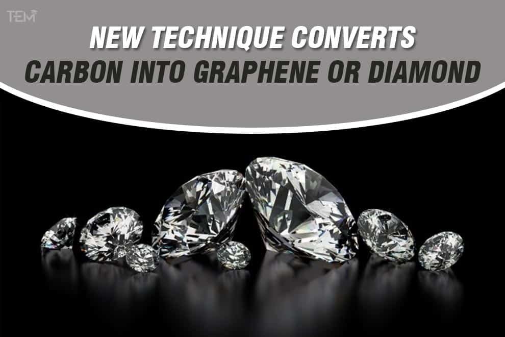 Converts Carbon into Graphene or Diamond