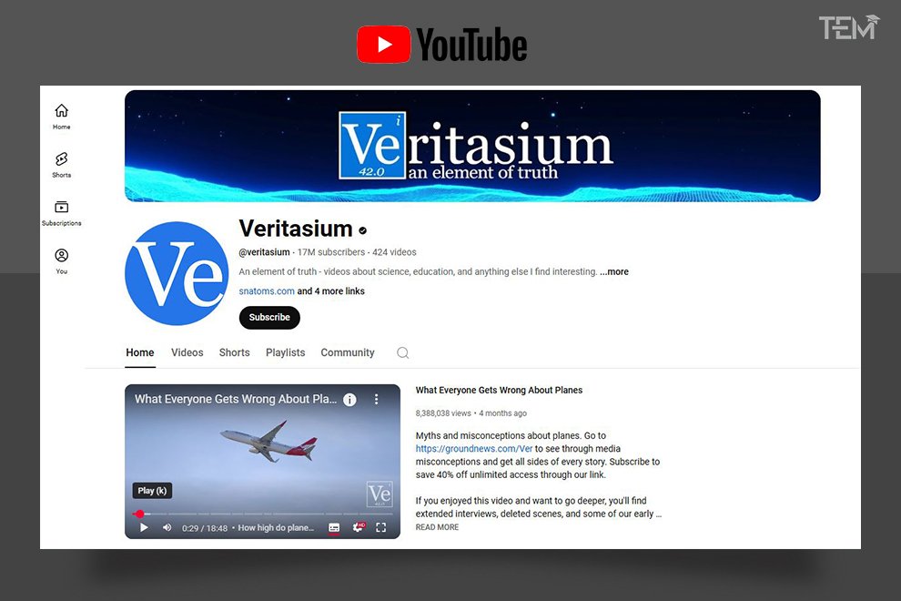 best YouTube channels Veritasium